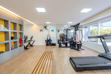 Studio para alugar com 27m², 1 quarto e sem vaga Studio para alugar com 27m², 1 quarto e sem vagaÁrea comum - Academia