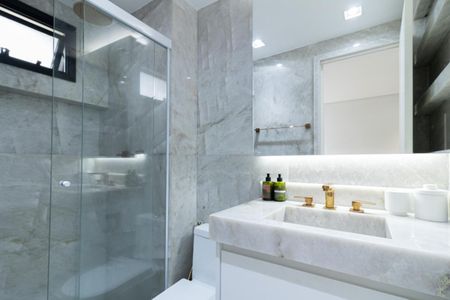 Apartamento para alugar com 86m², 2 quartos e 2 vagas Apartamento para alugar com 86m², 2 quartos e 2 vagasBanheiro da Suíte 1