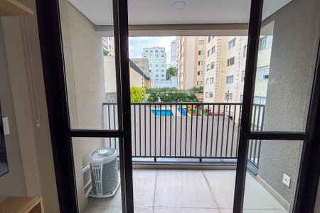 Studio para alugar com 32m², 1 quarto e sem vagaVaranda