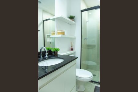 Studio para alugar com 29m², 1 quarto e 1 vaga Studio para alugar com 29m², 1 quarto e 1 vagaBanheiro