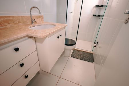 Apartamento para alugar com 59m², 2 quartos e 1 vaga Apartamento para alugar com 59m², 2 quartos e 1 vagaBanheiro da Suíte