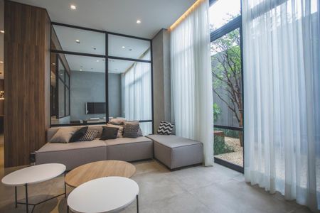 Apartamento para alugar com 27m², 1 quarto e sem vagaHall social