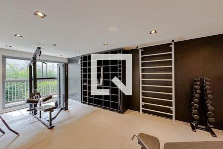 Studio para alugar com 37m², 1 quarto e sem vaga Studio para alugar com 37m², 1 quarto e sem vagaÁrea comum - Academia