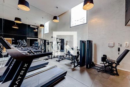 Studio para alugar com 37m², 1 quarto e sem vaga Studio para alugar com 37m², 1 quarto e sem vagaÁrea comum - Academia