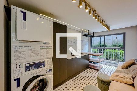 Studio para alugar com 37m², 1 quarto e sem vaga Studio para alugar com 37m², 1 quarto e sem vagaÁrea comum - Lavanderia