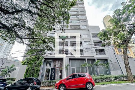 Studio para alugar com 37m², 1 quarto e sem vaga Studio para alugar com 37m², 1 quarto e sem vagaFachada