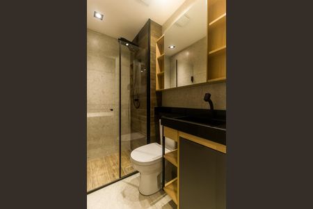 Studio para alugar com 35m², 1 quarto e 1 vaga Studio para alugar com 35m², 1 quarto e 1 vagaBanheiro