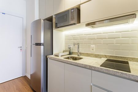 Studio à venda com 26m², 1 quarto e sem vagaCozinha