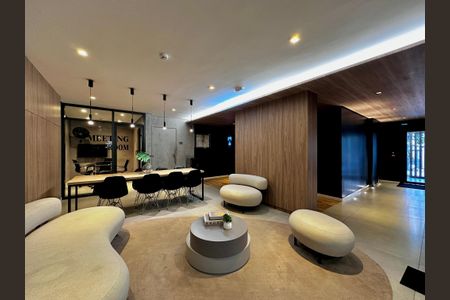 Studio para alugar com 26m², 1 quarto e sem vaga Studio para alugar com 26m², 1 quarto e sem vagaHall Social Bloco