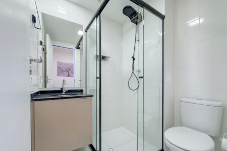 Studio para alugar com 28m², 1 quarto e sem vaga Studio para alugar com 28m², 1 quarto e sem vagaBanheiro