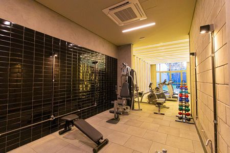 Studio para alugar com 27m², 1 quarto e sem vaga Studio para alugar com 27m², 1 quarto e sem vagaÁrea comum - Academia