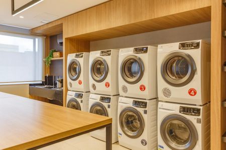Studio à venda com 35m², 1 quarto e 1 vagaLavanderia