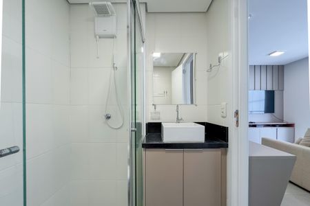 Studio para alugar com 28m², 1 quarto e sem vaga Studio para alugar com 28m², 1 quarto e sem vagaBanheiro