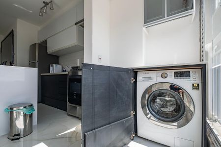 Sala/Cozinha de apartamento à venda com 1 quarto, 42m² em Alto de Pinheiros, São Paulo