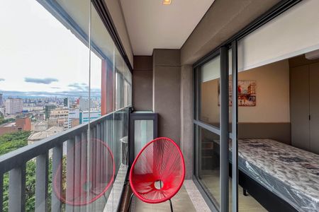 Studio para alugar com 24m², 1 quarto e sem vaga Studio para alugar com 24m², 1 quarto e sem vagaVaranda
