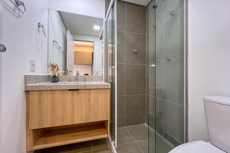 Studio para alugar com 24m², 1 quarto e sem vaga Studio para alugar com 24m², 1 quarto e sem vagaBanheiro