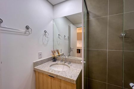 Studio para alugar com 24m², 1 quarto e sem vaga Studio para alugar com 24m², 1 quarto e sem vagaBanheiro