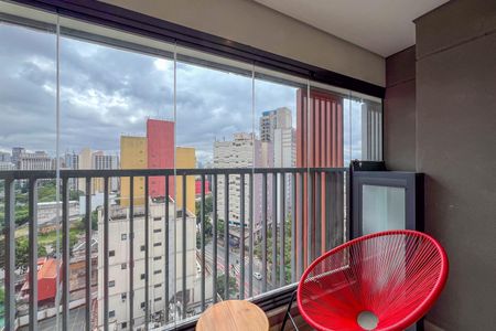Studio para alugar com 24m², 1 quarto e sem vaga Studio para alugar com 24m², 1 quarto e sem vagaVaranda