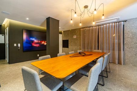 Studio para alugar com 28m², 1 quarto e sem vaga Studio para alugar com 28m², 1 quarto e sem vagaÁrea comum - Espaço Gourmet