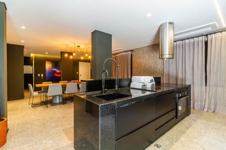 Studio para alugar com 28m², 1 quarto e sem vaga Studio para alugar com 28m², 1 quarto e sem vagaÁrea comum - Espaço Gourmet