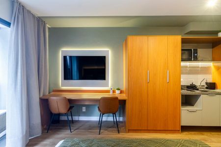 Studio para alugar com 28m², 1 quarto e sem vaga Studio para alugar com 28m², 1 quarto e sem vagaStudio