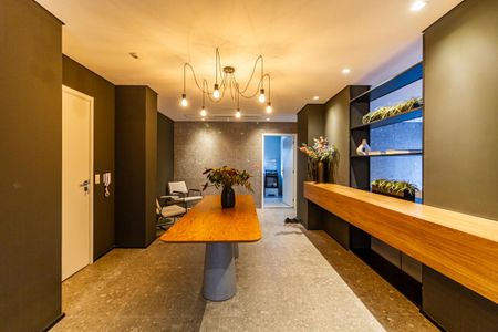 Studio para alugar com 28m², 1 quarto e sem vaga Studio para alugar com 28m², 1 quarto e sem vagaÁrea comum - Salão de festas