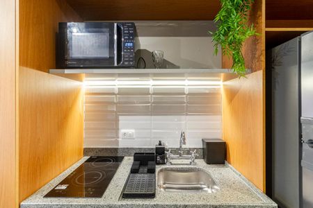 Studio para alugar com 28m², 1 quarto e sem vaga Studio para alugar com 28m², 1 quarto e sem vagaCozinha