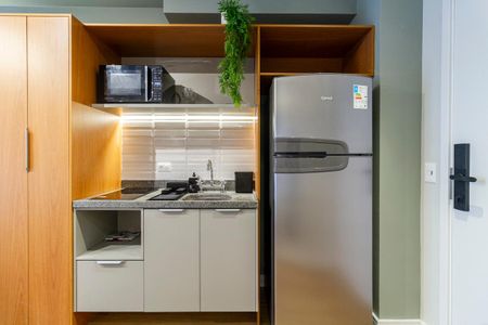 Studio para alugar com 28m², 1 quarto e sem vaga Studio para alugar com 28m², 1 quarto e sem vagaCozinha