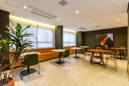Studio para alugar com 28m², 1 quarto e sem vaga Studio para alugar com 28m², 1 quarto e sem vagaÁrea comum - Salão de festas