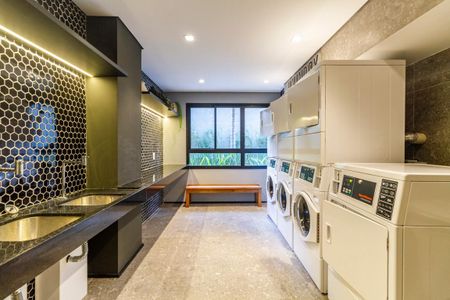 Studio para alugar com 28m², 1 quarto e sem vaga Studio para alugar com 28m², 1 quarto e sem vagaÁrea comum - Lavanderia