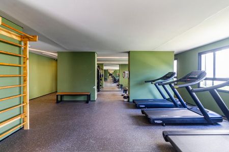 Studio para alugar com 28m², 1 quarto e sem vaga Studio para alugar com 28m², 1 quarto e sem vagaÁrea comum - Academia
