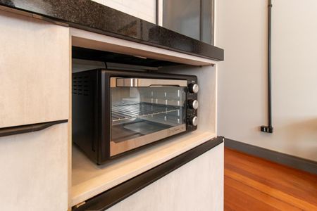 Apartamento para alugar com 55m², 1 quarto e sem vagaDetalhe da cozinha