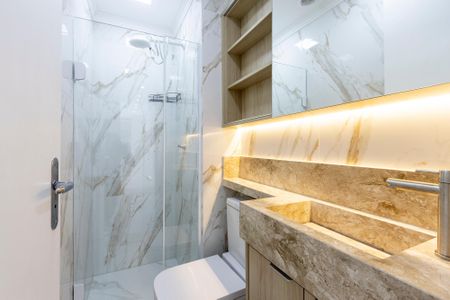 Apartamento para alugar com 44m², 2 quartos e sem vaga Apartamento para alugar com 44m², 2 quartos e sem vagaBanheiro
