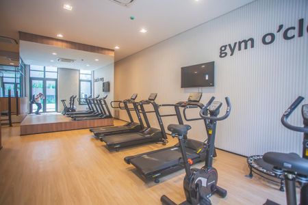 Studio para alugar com 27m², 1 quarto e sem vaga Studio para alugar com 27m², 1 quarto e sem vagaÁrea comum - Academia