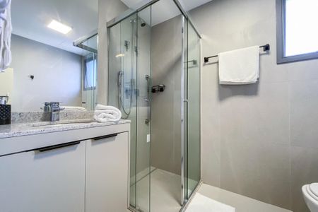 Studio para alugar com 30m², 1 quarto e sem vaga Studio para alugar com 30m², 1 quarto e sem vagaBanheiro