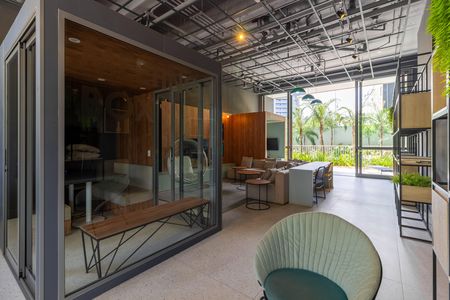 Studio para alugar com 27m², 1 quarto e sem vaga Studio para alugar com 27m², 1 quarto e sem vagaÁrea comum - Coworking