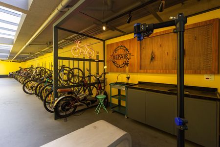 Studio para alugar com 27m², 1 quarto e sem vaga Studio para alugar com 27m², 1 quarto e sem vagaÁrea comum - Bicicletario