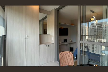Varanda de kitnet/studio à venda com 1 quarto, 28m² em Paraíso, São Paulo