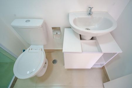 Studio à venda com 24m², 1 quarto e sem vaga Studio à venda com 24m², 1 quarto e sem vagaBanheiro