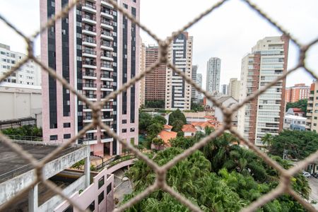 Apartamento para alugar com 95m², 2 quartos e 2 vagasVista da varanda