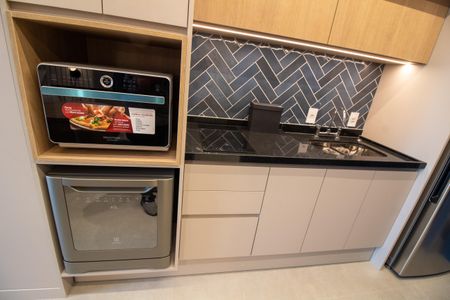 Studio para alugar com 27m², 1 quarto e sem vaga Studio para alugar com 27m², 1 quarto e sem vagaCozinha