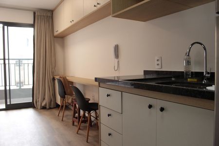 Studio à venda com 26m², 1 quarto e sem vagaCozinha
