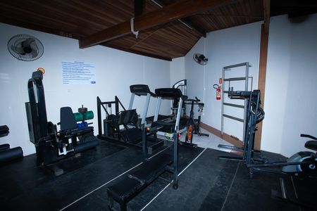 Casa de condomínio para alugar com 80m², 2 quartos e 1 vaga Casa de condomínio para alugar com 80m², 2 quartos e 1 vagaÁrea comum - Academia