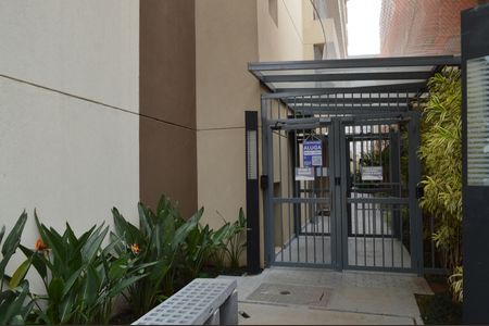 Studio para alugar com 37m², 1 quarto e sem vagaFachada + Plaquinha