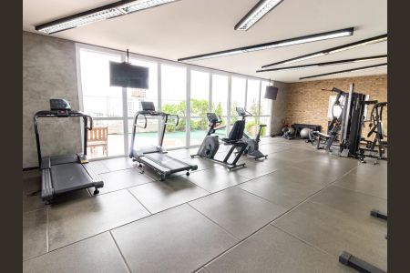 Apartamento para alugar com 40m², 1 quarto e 1 vaga Apartamento para alugar com 40m², 1 quarto e 1 vagaÁrea comum - Academia