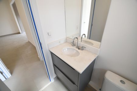Apartamento à venda com 58m², 2 quartos e 2 vagasBanheiro Social