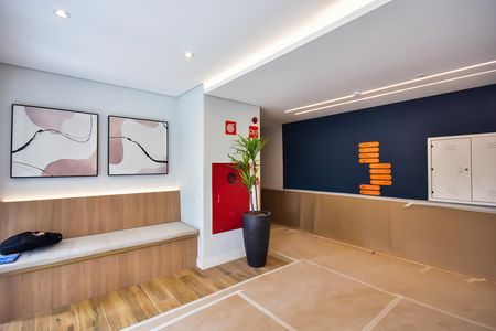 Apartamento para alugar com 25m², 1 quarto e 1 vaga Apartamento para alugar com 25m², 1 quarto e 1 vagaHall Social