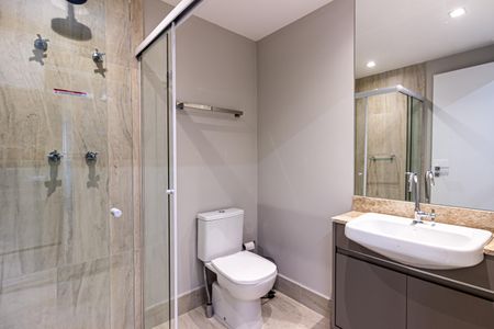 Studio para alugar com 24m², 1 quarto e sem vaga Studio para alugar com 24m², 1 quarto e sem vagaBanheiro