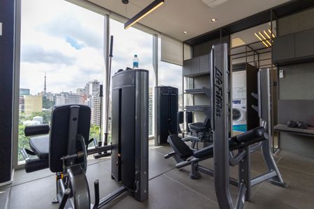 Studio para alugar com 26m², 1 quarto e sem vaga Studio para alugar com 26m², 1 quarto e sem vagaÁrea comum - Academia