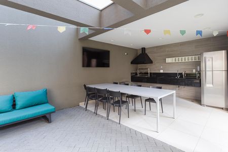 Studio para alugar com 27m², 1 quarto e sem vaga Studio para alugar com 27m², 1 quarto e sem vagaÁrea comum - Churrasqueira